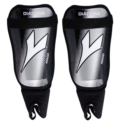 Diadora Mago Soft Shell Shin Guards Black/White/Grey
