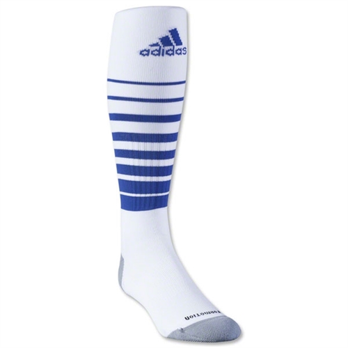 adidas Team Speed Soccer Sock White/Blue 5130180WhiBlu