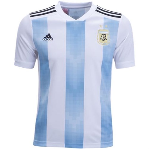 adidas Argentina Youth Home Jersey 2018 - BQ9288 - AuthenticSoccer.com