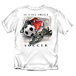 All About Soccer White T-Shirt 1092