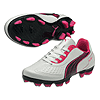Puma Junior v5.11 i FG - White/New Navy/Fluo Pink 102342-08