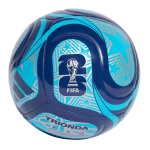 adidas FIFA World Cup 26 Trionda Club Soccer Ball - Night Indigo/Semi Pink Glow/Silver Metallic JD8027
