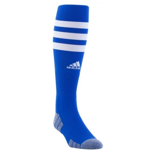 Adidas soccer socks white with blue stripes Clearance