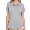 adidas Women's 3 Strip Shoulder Polo - Grey A235G