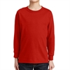 Gildan 5400 Cotton Youth Long Sleeve T-Shirt - Red 5400BRed