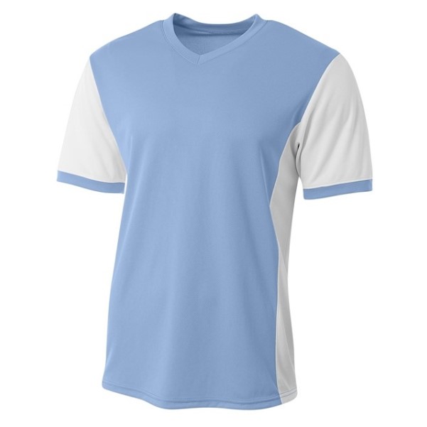 light blue soccer jersey