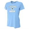 Florida Hawks FC Women's UV Performance Tee - Ball Design - Light Blue FHFC-NW3201LB2
