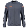 Hummel Authentic Charge Poly Zip Jacket - Grey/Orange 033401