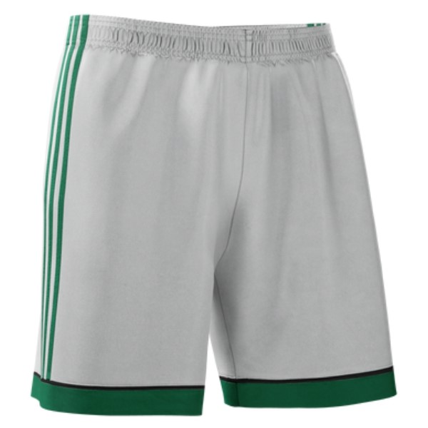 adidas mi Squadra 17 Shorts - Grey/Bold Green CF0395 - AuthenticSoccer.com