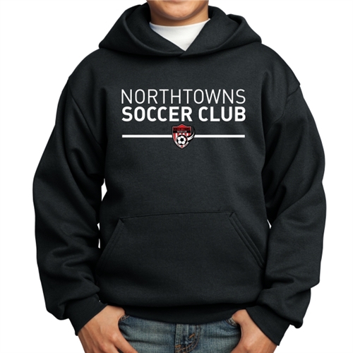 Northtowns Soccer Club Youth Hooded Sweatshirt Black