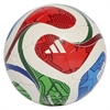 adidas FIFA World Cup 26 Trionda Training Sala Soccer Ball - White/Vivid Red/Glow Blue/Green JD8048010101