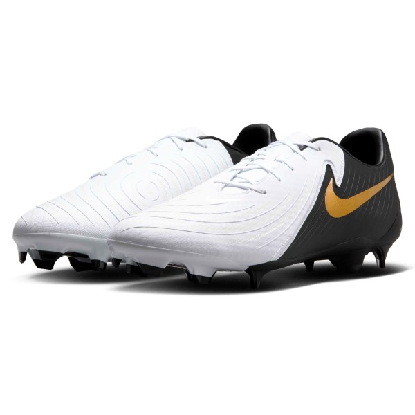 Nike Phantom GX 2 Academy FG Black White Gold FD6723 100 AuthenticSoccer