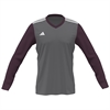 adidas Entrada 22 LS Jersey -  Iron Grey/Maroon IN0218