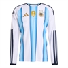 adidas Argentina Authentic Long Sleeve Home Jersey 2026 - White/Icey Blue/Light Blue KA8068