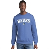 Florida Hawks FC Core Fleece Crewneck Sweatshirt - Carolina Blue FHFC-PC78CB