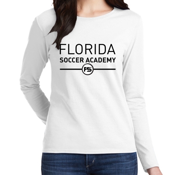 Florida Soccer Academy Women's Long Sleeve TShirt White