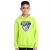 Florida Hawks FC Youth Hooded Logo Sweatshirt - Neon Yellow FHFC-PC90YHNY