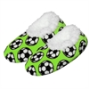 Snoozies Soccer Slippers - Green SNOOZGR