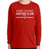 Hobe Sound Soccer Club Youth Long Sleeve T-Shirt - Red 5400B-HS