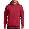 Core Fleece Pullover Hooded Sweatshirt - Red PC78HRed