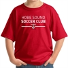 Hobe Sound Soccer Club Youth T-Shirt - Red 5000B-HS