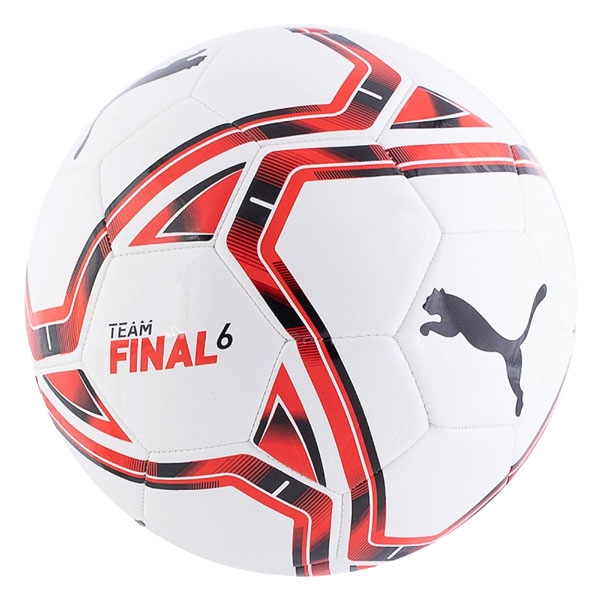 Puma teamFINAL 21.6 MS Soccer Ball White/Red 18 Pack