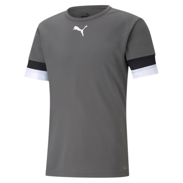 Puma Team Rise Jersey - Grey/Black 704932-13 - AuthenticSoccer.com