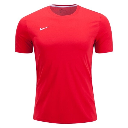 red nike soccer jersey