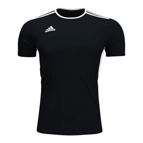 black and white adidas soccer jersey