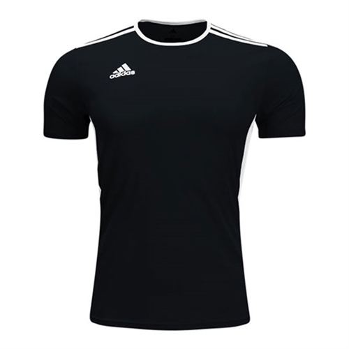 adidas Entrada 18 Jersey - Black/White CF1035 - AuthenticSoccer.com