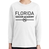Florida Soccer Academy Youth Long Sleeve T-Shirt - White FSA-5400B