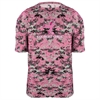 Badger Camo Kick Breast Cancer Youth Tee - Pink/Digital 2180PKY
