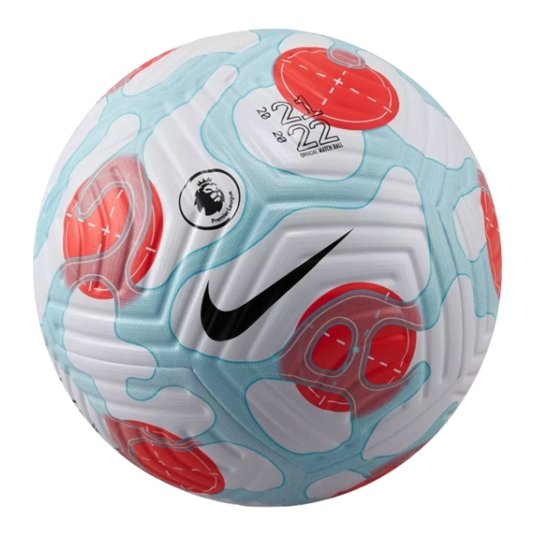 Nike League Flight Official Match Soccer - White/Light Blue/Crimson DH7409 - AuthenticSoccer.com