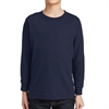 Gildan 5400 Cotton Youth Long Sleeve T-Shirt - Navy 5400BNav