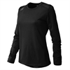 New Balance Women's Tech Long Sleeve Jersey - Black/White TMWT501TBK