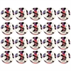 PUMA Orbita 6 MS Size 5 Soccer Ball - White/Glowing Red/Purple Glimmer - 20 Pack 084335-10-20PACK