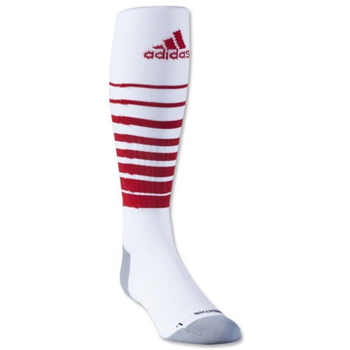 adidas Team Speed Soccer Sock White/Red 5130180WhiRed