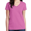 Gildan 5V00L Cotton Women's V-Neck T-Shirt - Pink 5V00L-Pink