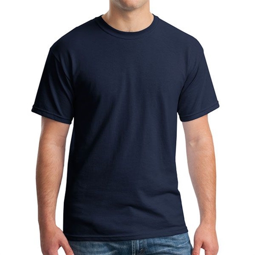 Gildan 5000 Cotton T-Shirt - Navy - AuthenticSoccer.com