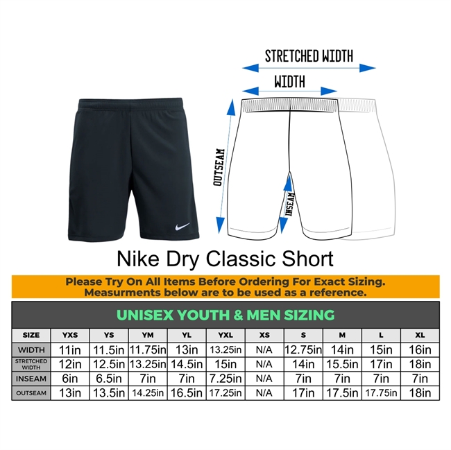 nike dry classic short