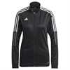 adidas Women's Tiro 21 Training Jacket - Black/White GM7307
