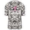 Badger Camo Kick Breast Cancer Youth Tee - White/Digital 2180WHY