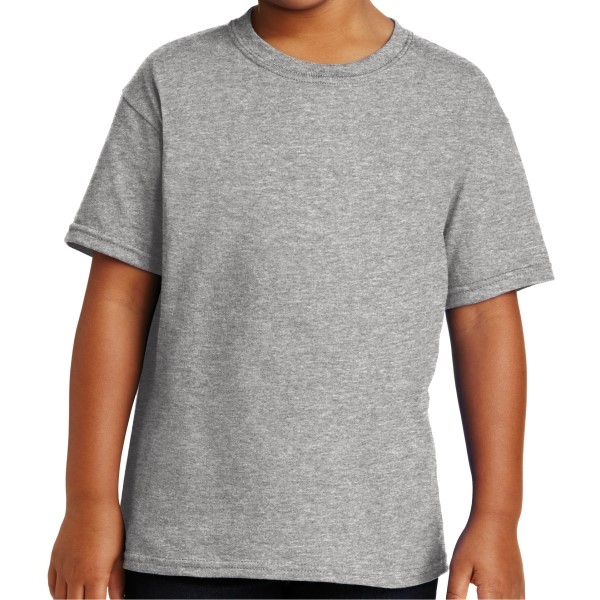 Gildan 5000 Cotton Youth T-Shirt - Sports Grey