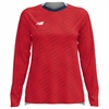 New Balance Women's Net Goalkeeper Long Sleeve Jersey - Red/Navy WT35625RD