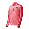 Hobe Sound Soccer Club 1/4 Zip Pullover Top - Red ST397-HS