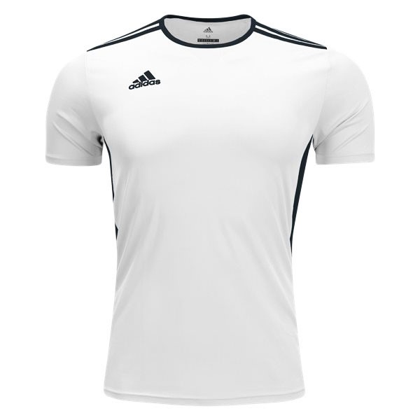 adidas Entrada 18 Jersey - White/Black CD8438 AuthenticSoccer.com