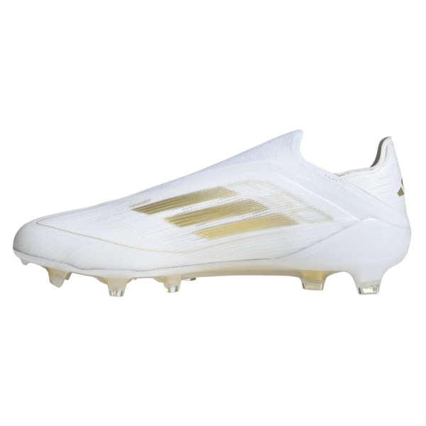 adidas F50 Elite Laceless FG - Cloud White/Gold Metallic