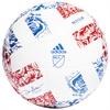 adidas MLS Club Soccer Ball - White/Power Blue/Team Collegiate H57822