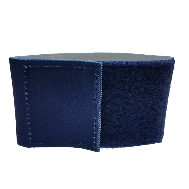 Reversible Shin Guard Stays Navy Blue/White, Match Your Sock