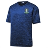 Carol Spring United Heather Performance Shirt - Dark Royal/Black/Electric ST390-CSU